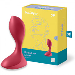 SATISFYER BACKDOOR LOVER VIBRATING PLUG ROSA