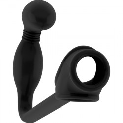 SONO N 2 PLUG ANAL CON ANILLO PARA EL PENE NEGRO