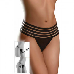 CROTCHLESS LOVE GARTER OS NEGRO