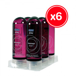 DUREX PLAY GEL DE MASAJE 2 EN 1 200 ML 6 UDS