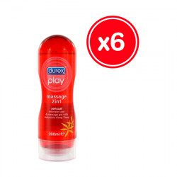 DUREX PLAY GEL DE MASAJE SENSUAL 200 ML 6 UDS