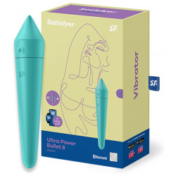 SATISFYER ULTRA POWER BULLET 8 CON APP TURQUESA