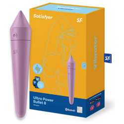 SATISFYER ULTRA POWER BULLET 8 CON APP MORADO