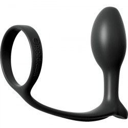PLUG ANAL CON ANILLO PARA EL PENE NEGRO