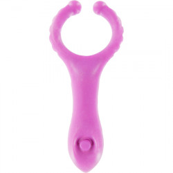 ANILLO PENE CON ESTIMULADOR DE CLITORIS LILA