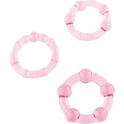 JUEGO TRES ANILLOS PENE ROSA