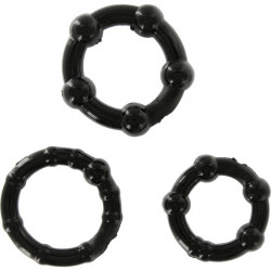 JUEGO TRES ANILLOS PENE NEGROS
