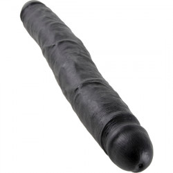 KING COCK DOBLE PENE REALISTICO DELGADO NEGRO