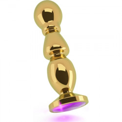 RICH TAPoN ANAL ORO 12 CM CON ZAFIRO MORADO