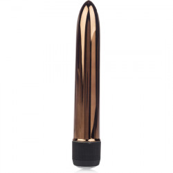 VIBRADOR METaLICO CON GEMA ORO