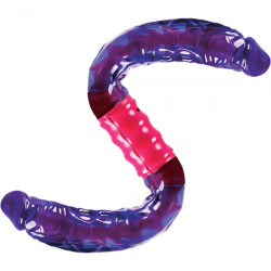 PENE DOBLE Y FLEXIBLE CON VIBRACIoN MORADO