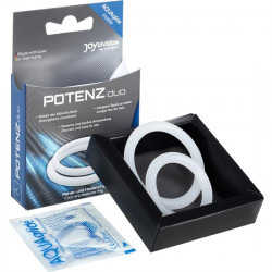 POTENZ DUO ANILLOS PENE MEDIANO TRANSPARENTE