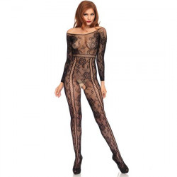 LEG AVENUE BODY DE ENCAJE CON ABERTURA