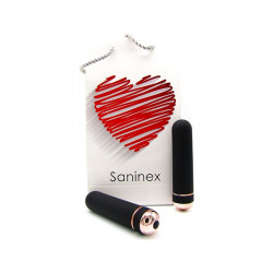 SANINEX VIBRATOR ORGASMIC ELEGANCE NEGRO ORO