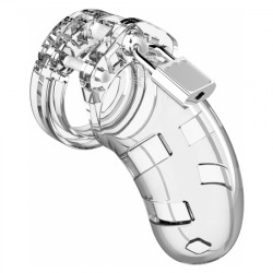 MODEL 01 CHASTITY 9CM TRANSPARENTE
