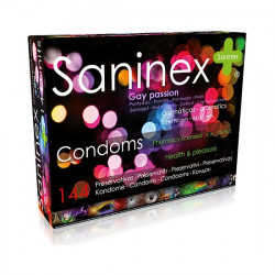SANINEX PRESERVATIVOS GAY PASSION PUNTEADO 144 UDS