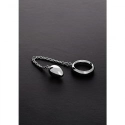 ANILLO DONUT C RING Y HUEVO ANAL CON CADENA 40 40MM