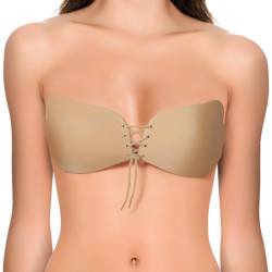 INVISIBLE BRA STRAPLESS LISO AUTOADHESIVO COLOR BEIGE