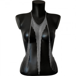 BODY CHAIN MULTICAPA TRIaNGULO PLATA