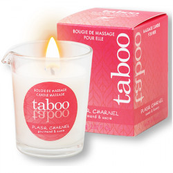 TABOO VELA DE MASAJE PARA ELLA PLAISIR CHARNEL AROMA FLOR DE CACAO