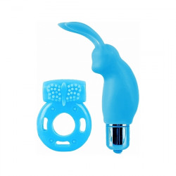 KIT DE VIBRADORES PARA PAREJAS AZUL
