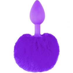 BUNNY TAIL PLUG DE SILICONA MORADO